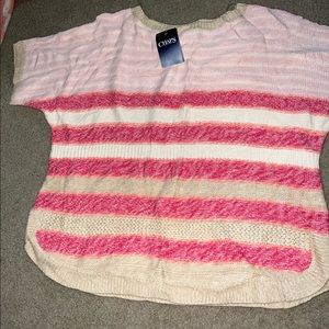 Chaps woven knit top